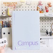 国誉 Campus经典点线螺旋装订本 易撕款 (紫色) B5/50页  WCN-SB558V