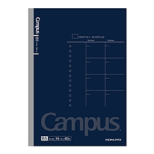 国誉 Campus自填式日程本 (藏青) B5/40页  WCN-CNB