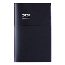 国誉 2020年磨砂面Biz mini自我手帐 (黑) B6细长版  WSG-NIJBM1D-20-C