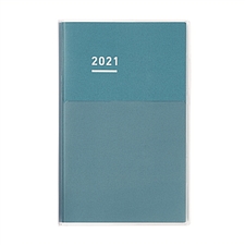 国誉 2021年PP封套DAYs mini自我手(1日1page) (蓝) B6细长版  NI-JDM1B-21