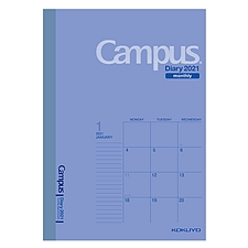 国誉 2021年Campus手帐日程本(月计划) (蓝) B6/32页  NI-CMB-B6-21