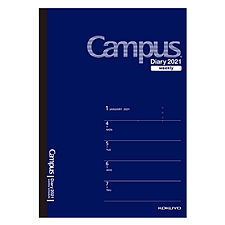 国誉 2021年Campus手帐日程本(周计划-横版) (深蓝) A5/56页  NI-CWHDB-A5-21
