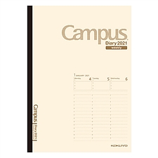 国誉 2021年Campus手帐日程本(周计划-竖版) (米白) B5/56页  NI-CWVLS-B5-21
