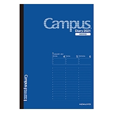 国誉 2021年Campus手帐日程本(周计划-竖版) (钴蓝) A5/56页  NI-CWVCB-A5-21