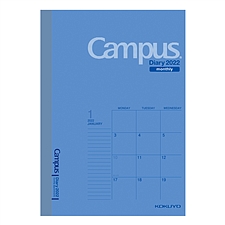 国誉 2022年Campus手帐日程本(月计划) (蓝) A6/32页  NI-CMB-A6-22