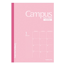 国誉 2022年Campus手帐日程本(月计划) (粉红) A6/32页  NI-CMP-A6-22