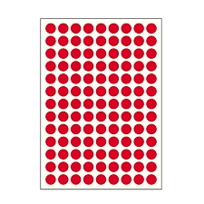 裕睿宝 手写标签 (红) 直径9mm 117枚/张 10张/包  MCS009