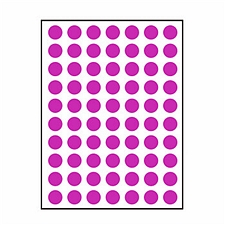 卓联 手写标签 (紫) 直径10mm 70枚/张 12张/包  ZL