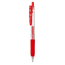 斑马 SarasaClip按动式中性笔 (红) 0.5mm  JJ15-R