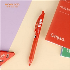 国誉 TYAKASHA塔卡沙联名vividry按动中性笔 (红色笔杆) 0.5mm黑芯  WSG-PR3M302-5