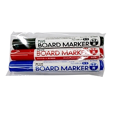 普乐士 白板笔3色袋装 (黑/红/蓝) 3支/袋  MK-RKB