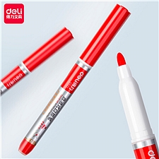 得力 直液式白板笔 (红色) 1.3mm  S521
