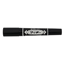 斑马 唛奇大双头记号笔 (黑) 1.0mm/6.0mm 10支/盒 