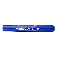 易优百 油性大双头记号笔 (蓝) 10支/盒  EB-150