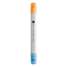 国誉 WILL双头双色荧光笔 (橘/蓝) 4mm  F-WPM104-2