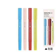 国誉 KOKUYO ME 2WAY 双头马克笔 (4色套装)  KME-M
