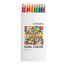 国誉 DUAL COLOR 2色混色彩色铅笔套装 (10色) 10支/盒  KE-SP13