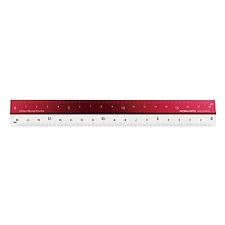 国誉 都市印象PC铝制直尺 (深红) 18cm  WSG-CLUH18