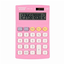 威诺思 彩色计算器 (粉红) 12位 小型  WS-138