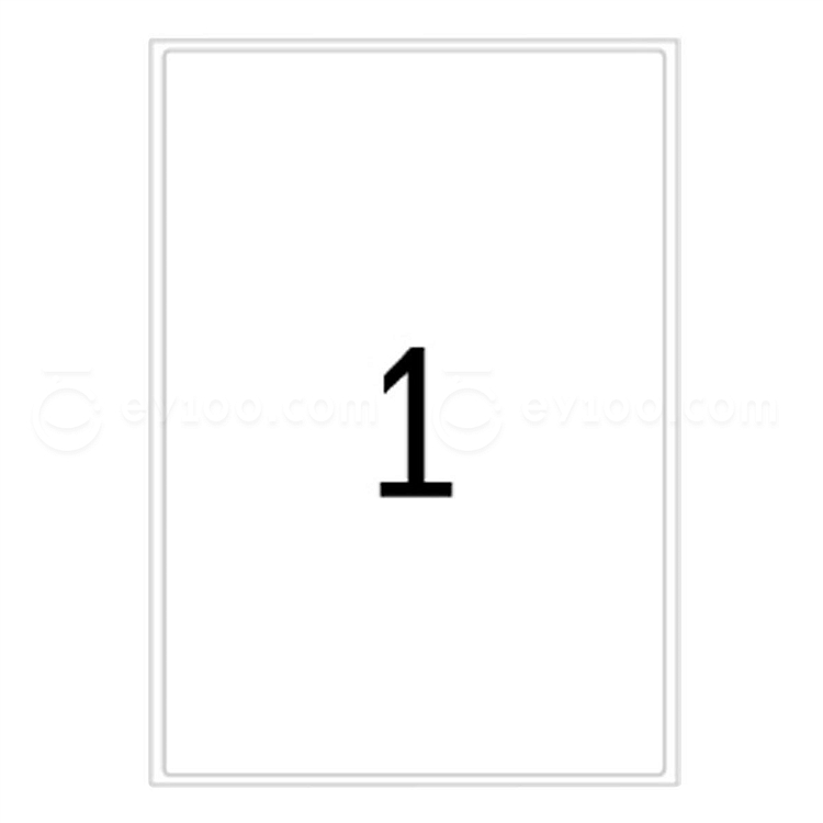 豪玛 电脑打印标签 (白) 199.6×289.1mm  4252-100