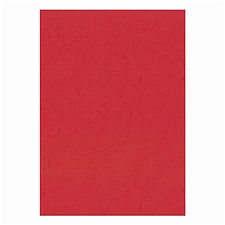 优玛仕 双面皮纹纸装订封面 (13#大红) 100张/包  A4 230g