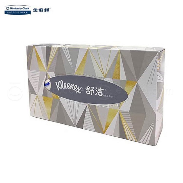舒洁 商用盒装面巾纸量贩 80抽(双层)  0228-40