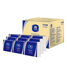 维达 双层餐巾纸 230*230mm 100张 64包/箱  VS1008