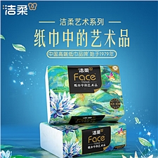 洁柔 Face油画软抽80抽4层 20包/箱  BR128-20A