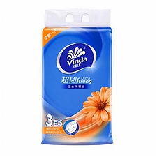 维达 S码三层超韧塑包面纸150抽 3包/提  V2219
