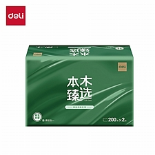 得力 本木系列双层200抽擦手纸 20包/箱  CC2200-01