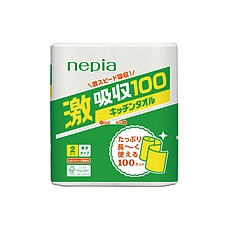 妮飘 (日本进口)激吸收厨房纸巾 2卷/提  WR100*2