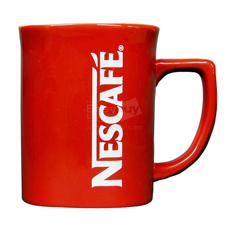 雀巢经典红色马克杯