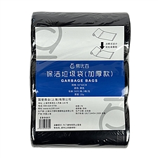 易优百 加厚型垃圾袋 (黑色) 50*60cm 50只/卷 108卷/箱  EB0661