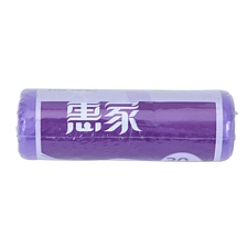 惠家 彩色垃圾袋 (紫色) 450*550mm  单包装