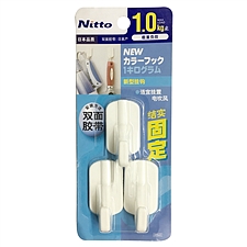 NITOMS 日创美普通粘贴新型挂钩 (白色) 承重1kg  H9045