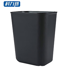 科力邦 方形阻燃垃圾桶 (黑色) 15L  KB3011