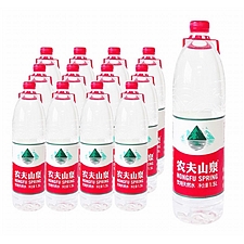 农夫山泉 天然饮用水量贩装 1.5L*12瓶/箱