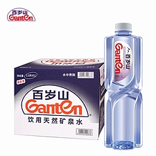 景田 百岁山饮用天然矿泉水量贩装 1.5L*12瓶