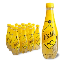 可口可乐 怡泉+C汽水量贩装 400ml*12瓶  柠檬味