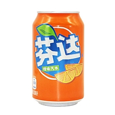 美年达 橙味碳酸饮料 330ml