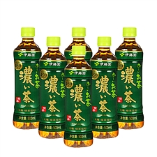 伊藤园 浓味绿茶(无糖)量贩 500ml*15瓶/箱