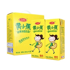 三元 黄小蕉香蕉牛奶饮品 200ml*12盒