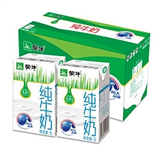蒙牛 纯牛奶 1L*6盒