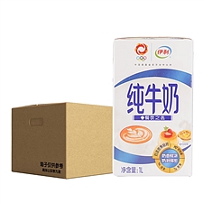 伊利 纯牛奶 1L*12盒