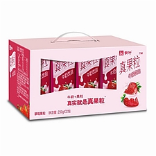 蒙牛 真果粒草莓 250ml*12  草莓