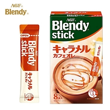 AGF Blendy速溶咖啡粉冲饮饮品 9.0g*8条  焦糖拿铁