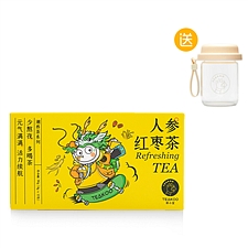 茶小空 潮养茶系列 8g*12袋  人参红枣茶