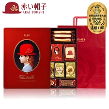 红帽子 巧克力糕点什锦饼干红色礼盒 45枚 388.2g