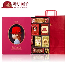 红帽子 巧克力什锦饼干粉色礼盒 31枚 266.5g