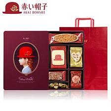 红帽子 巧克力什锦饼干紫罗兰色礼盒 17枚 116.6g